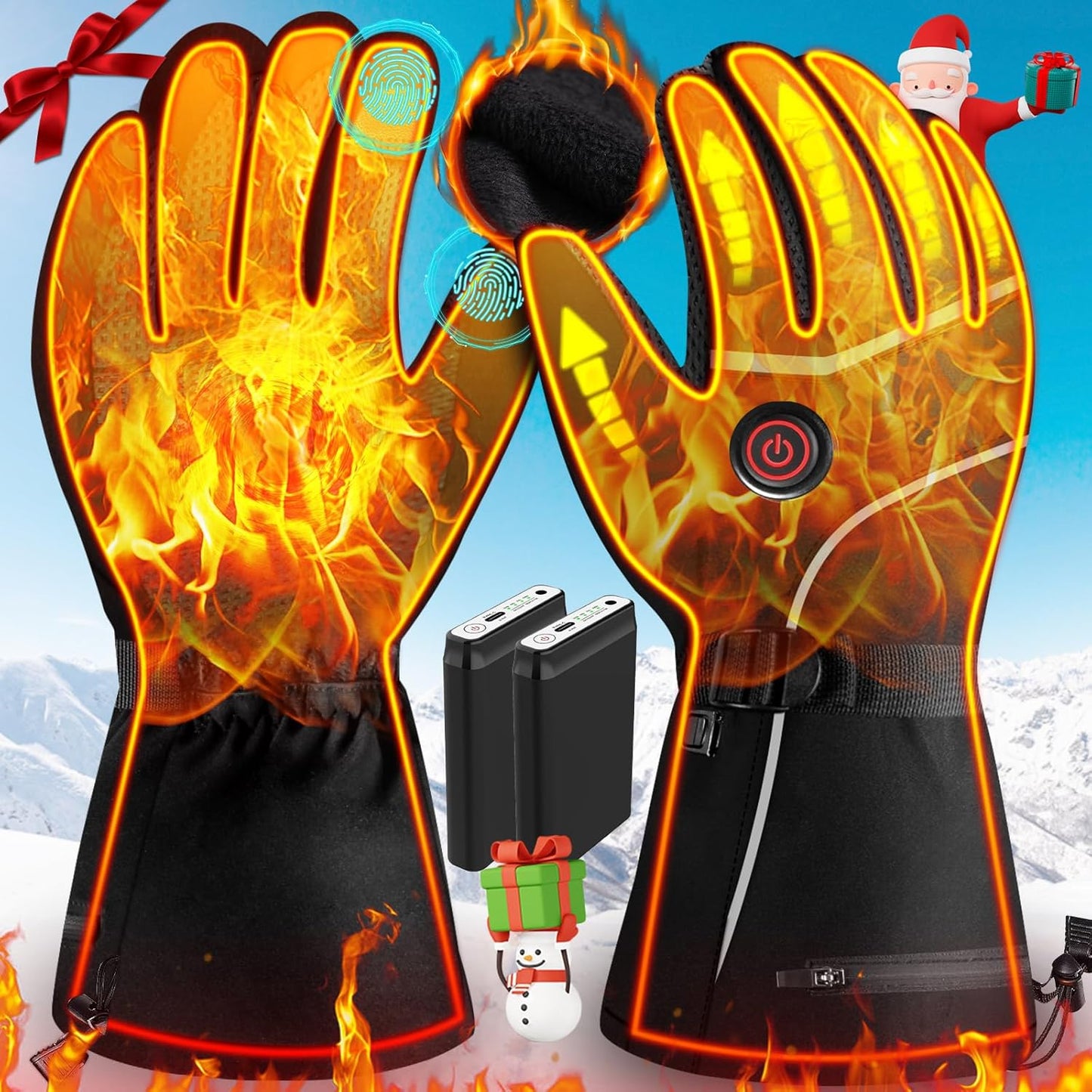 Rechargeable Heated Gloves - Winter Essential
