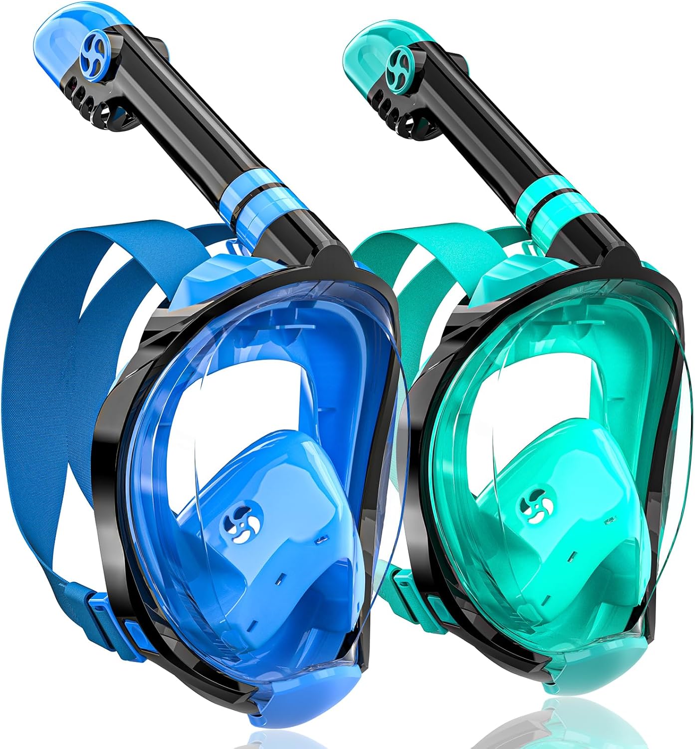 QingSong Foldable Full Face Snorkel Mask - 180 Panoramic View