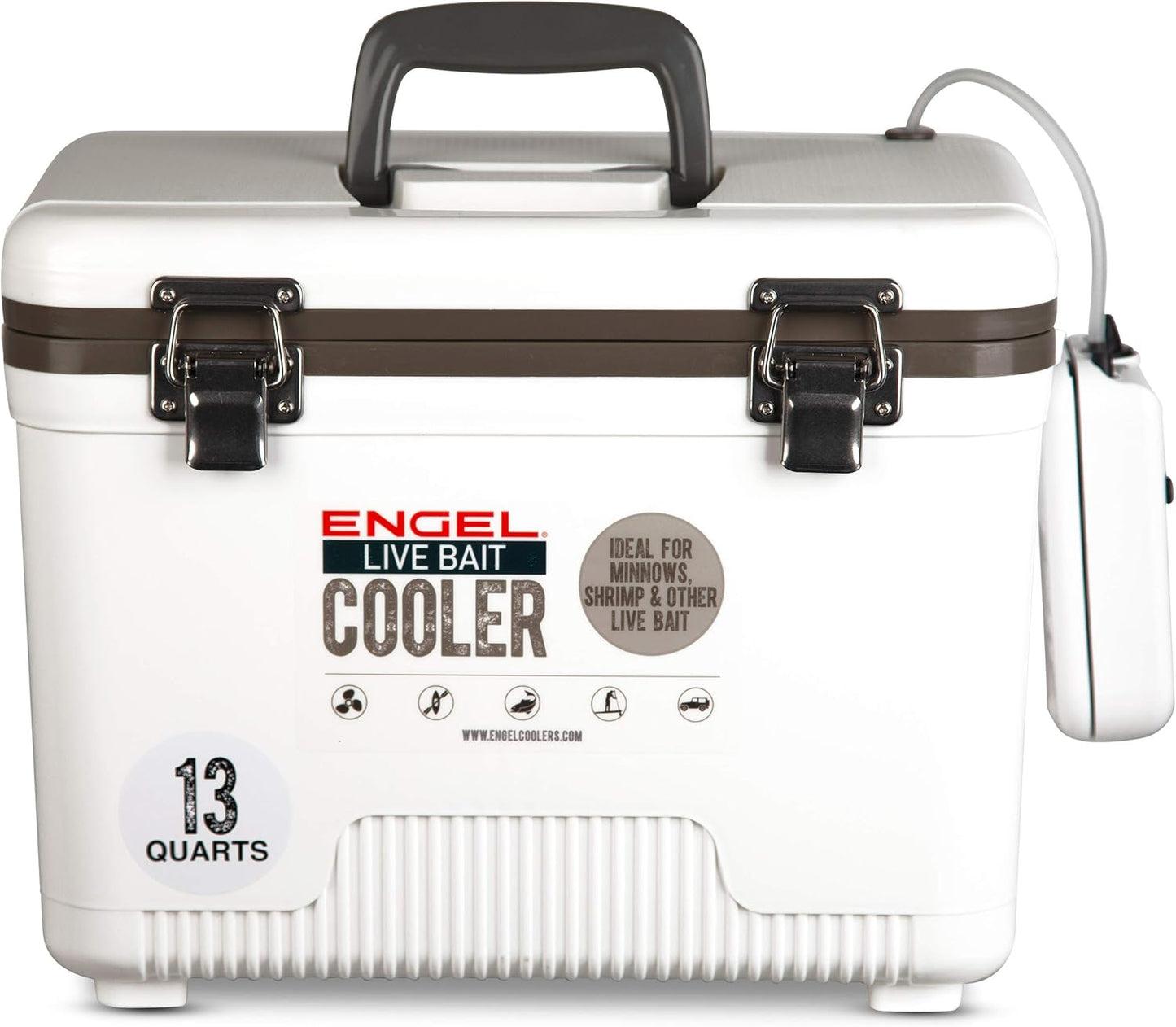 Engel Live Bait Cooler Box with Aerator for Fishing Trips