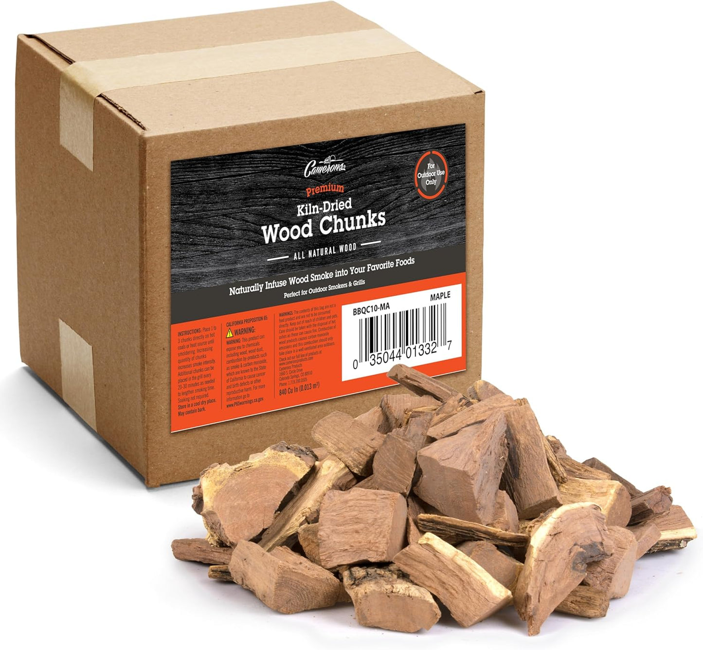 Maple Wood Chunks for Smoking Meat - Perfect BBQ Flavor