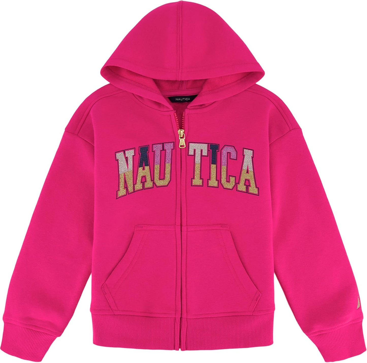 Nautica Girls' Logo Fleece Hoodie - Warm & Stylish!