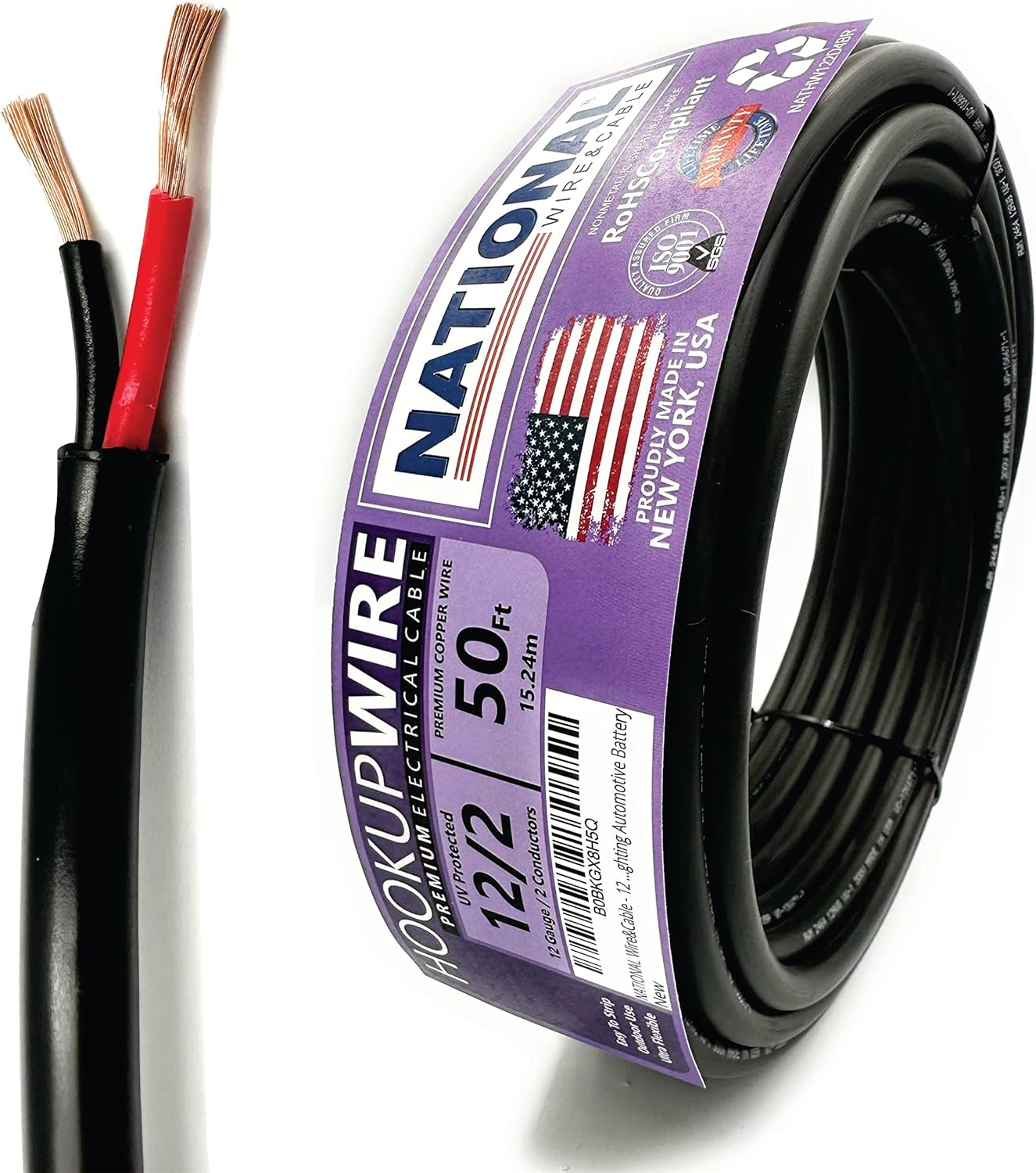 Premium 12 AWG 2-Conductor Copper Wire for Versatile Use