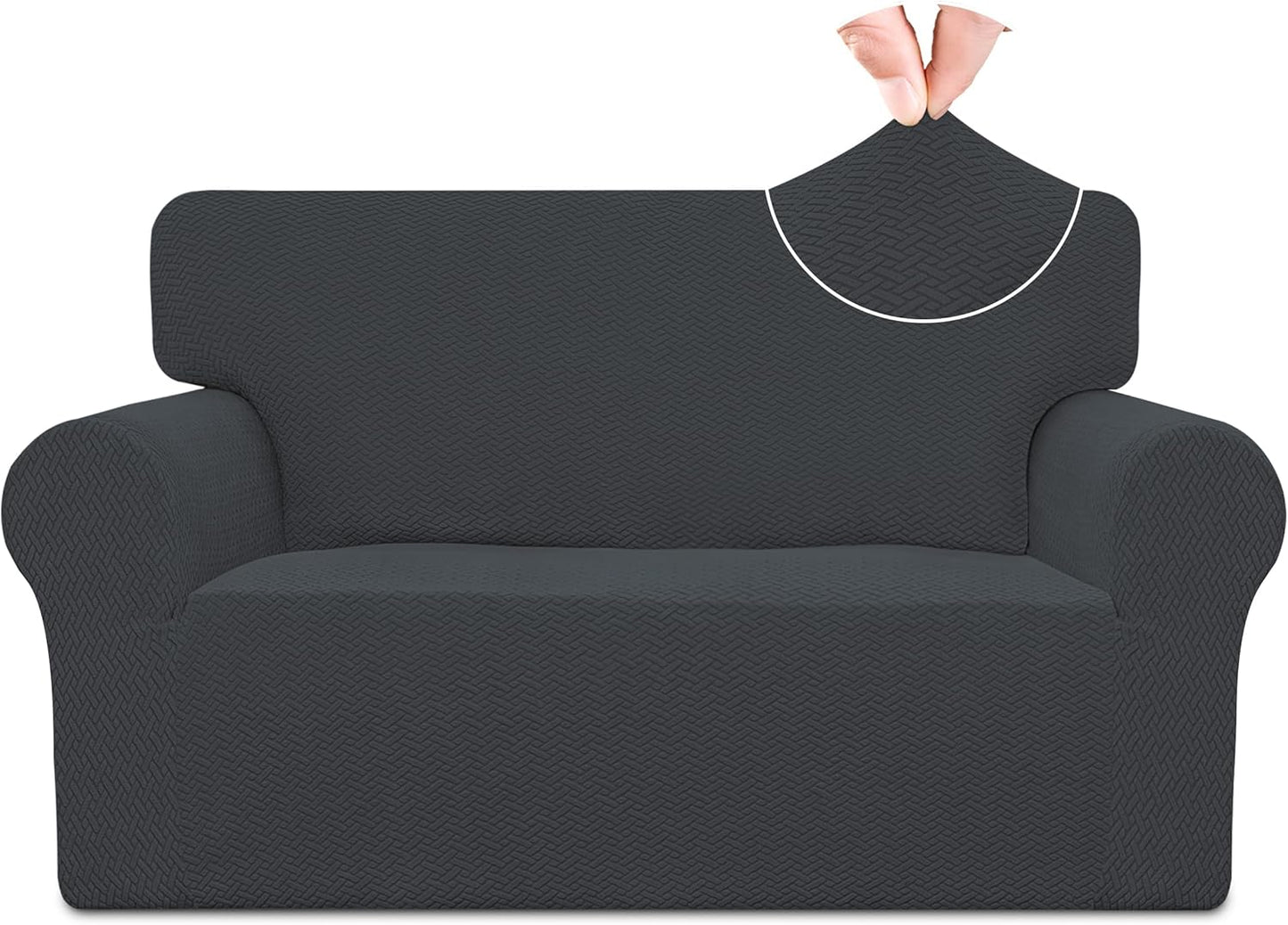 Easy-Going Stretch Jacquard Loveseat Couch Cover for Protection