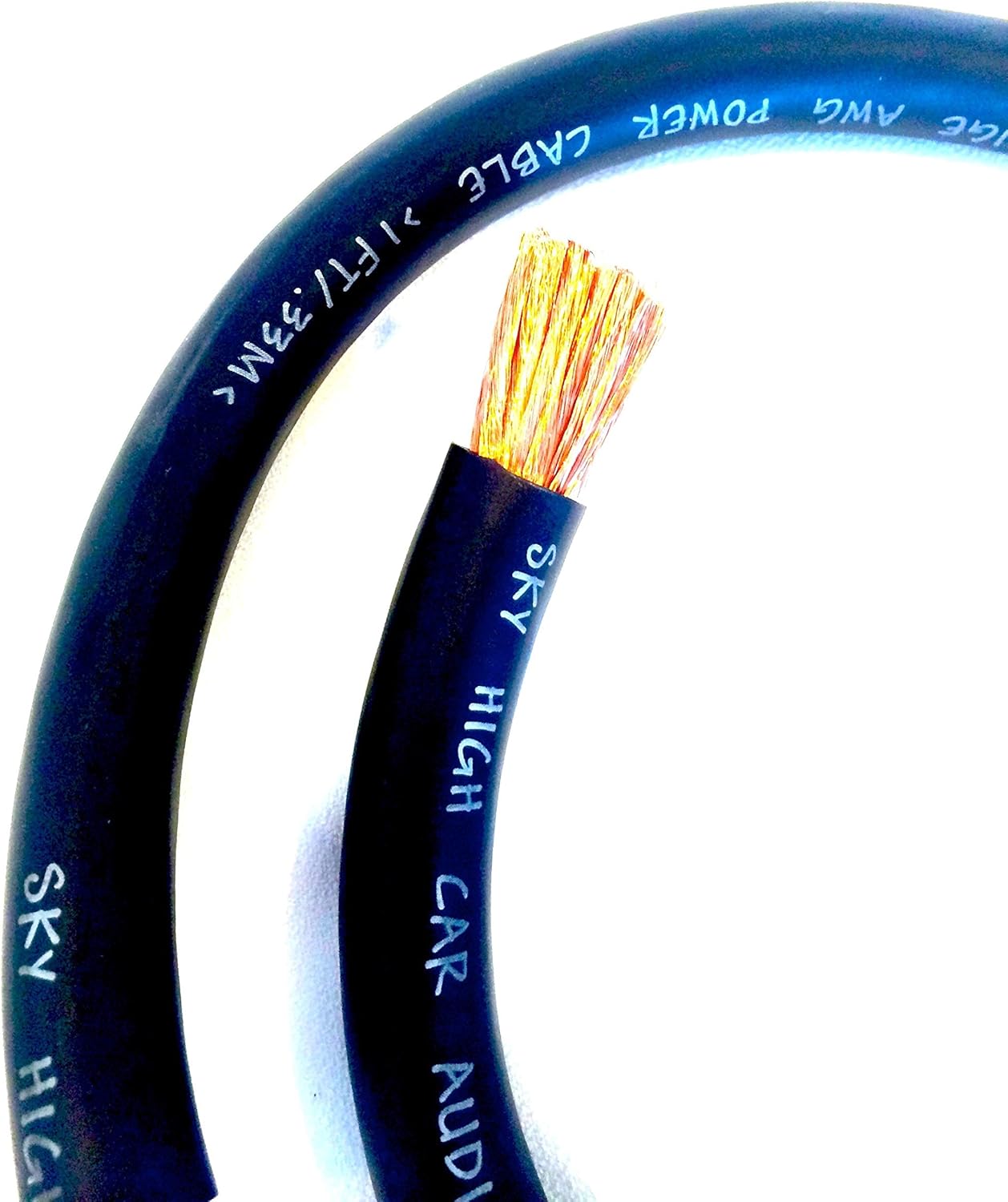 50 ft OFC 1/0 Gauge Oversized Black Power Ground Wire Review
