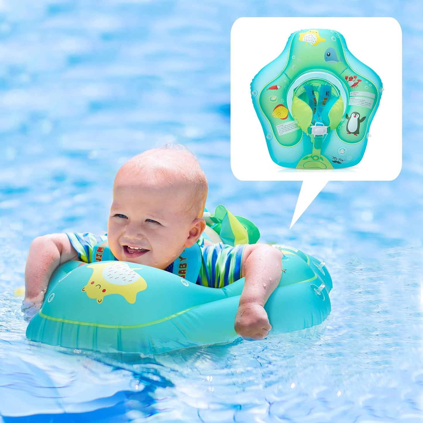 Mr. Pen Baby Swim Float, Ages 6-30 Months, Blue
