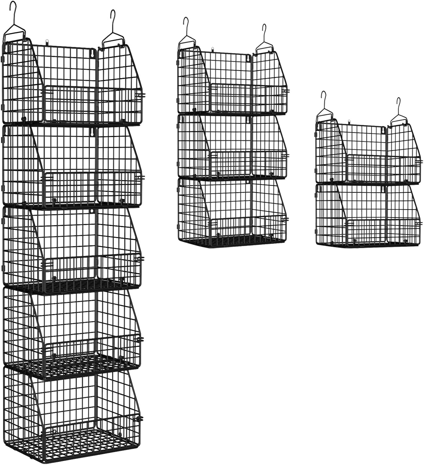 Stackable Wire Storage Baskets for Kitchen and Closet Organization