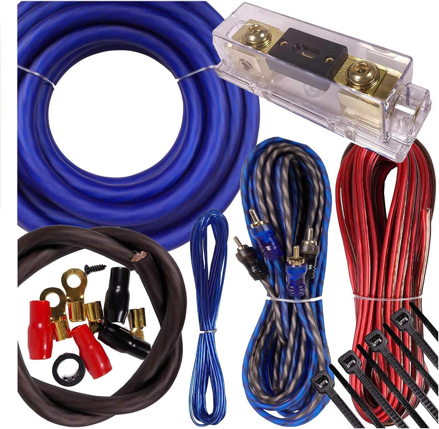Complete 3500W to 6500W Gravity 4 Gauge Amplifier Wiring Kit