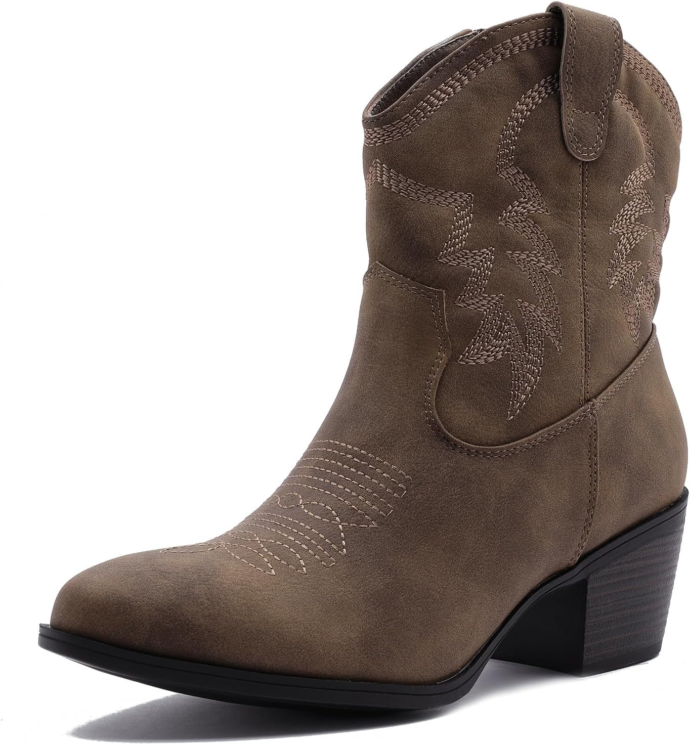 GLOBALWIN Women's Mid Calf Cowboy Boots for Fashionable Cowgirls