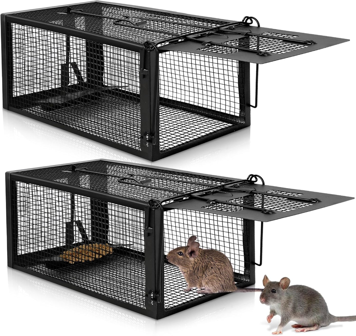 Live Rat Traps - Catch & Release Rodents with Ease!