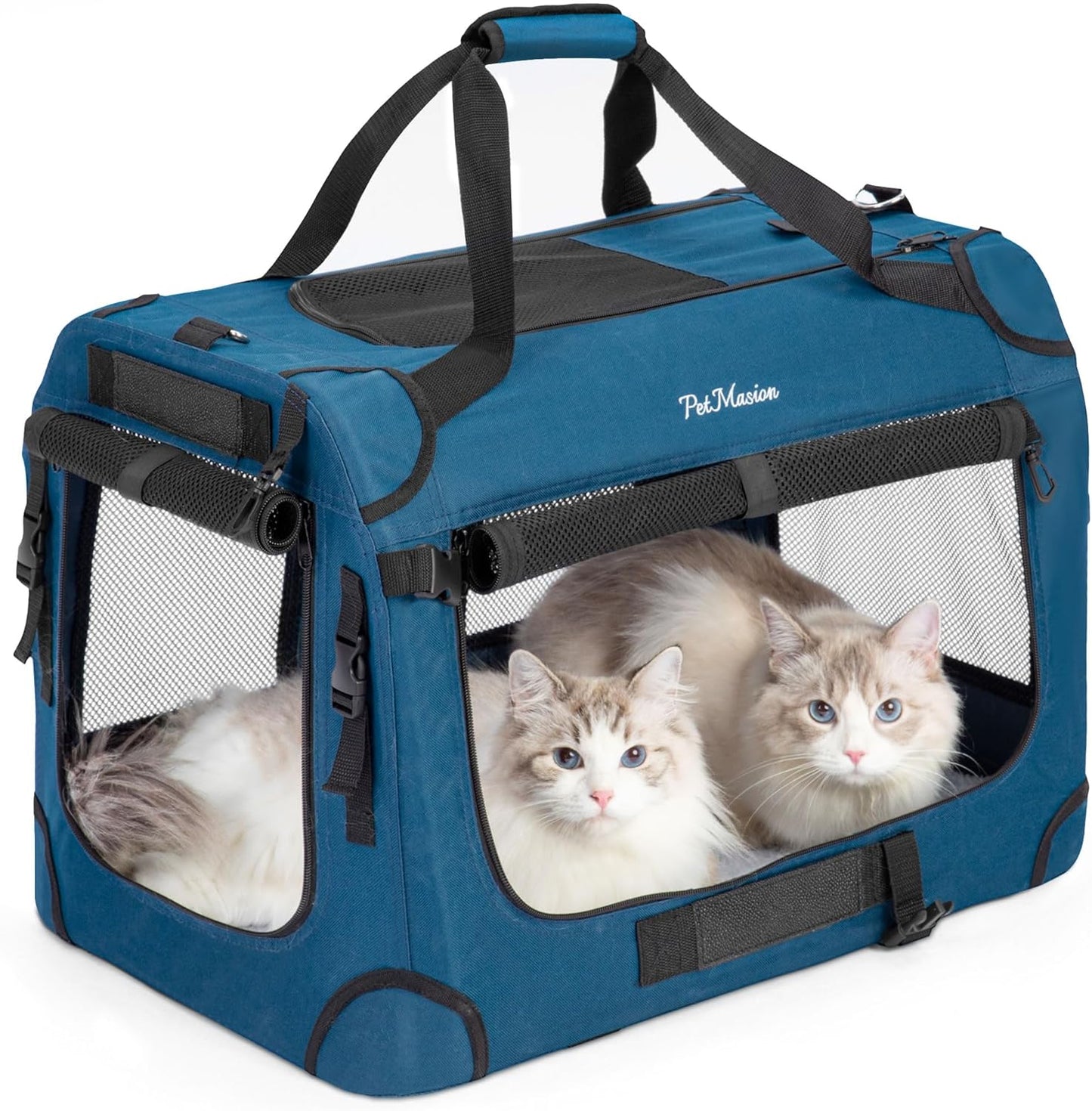 Extra Large Cat Carrier for 2 Cats - Portable Soft Sided Crate