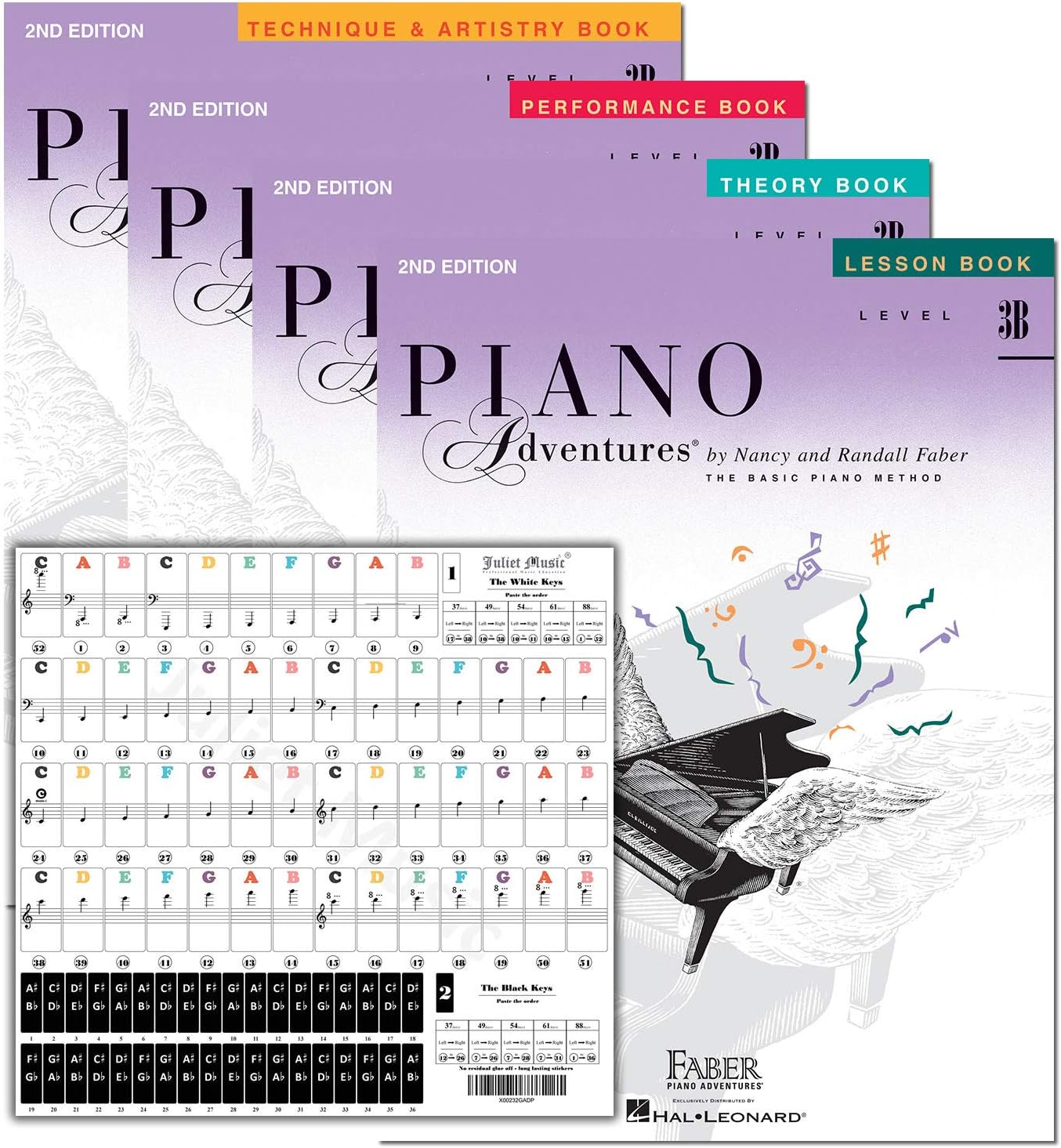 Piano Adventures Level 3B Learning Set for Aspiring Pianists