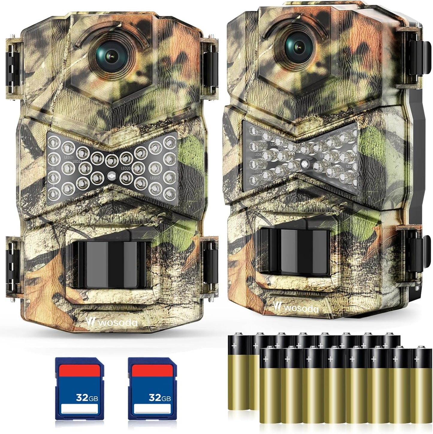2 Pack Night Vision Trail Cameras! Wildlife Monitoring Made Easy :) - WOSODA