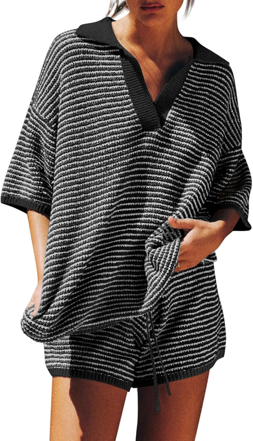 Tankaneo Womens Sweater Set 2 Piece Outfits for Comfort