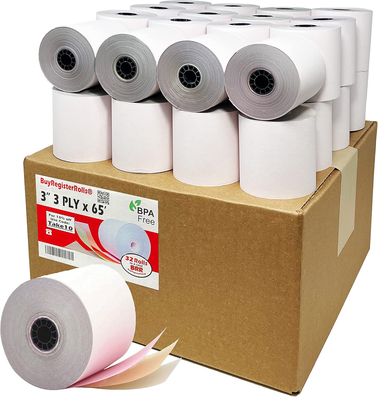 3-ply 3in Carbonless Kitchen Printer Paper for SP700 TMU 220