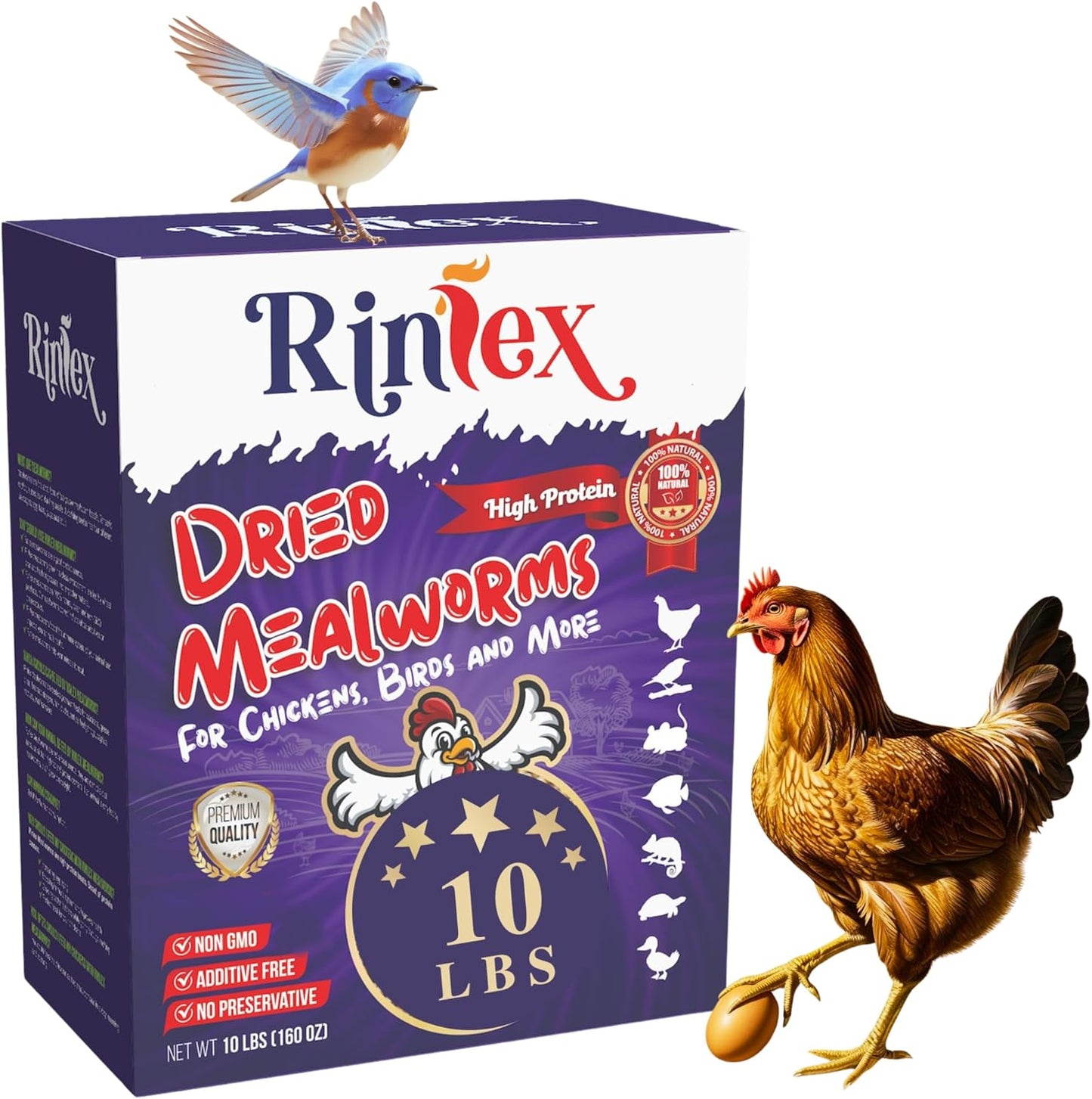 Dried Mealworms for Chickens - High Protein Treats for Birds