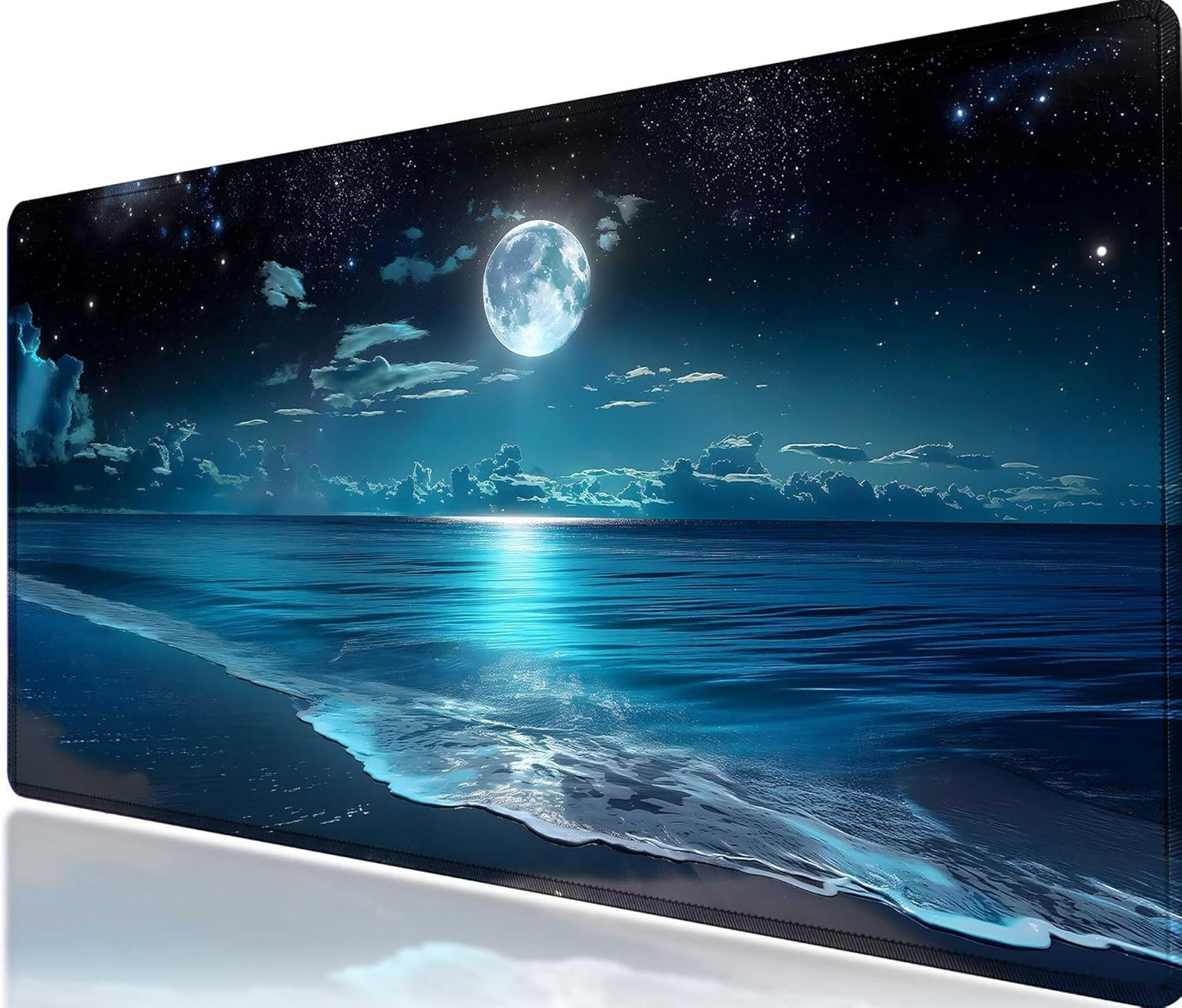 Ocean-Inspired Large Gaming Mouse Pad by Apottwal