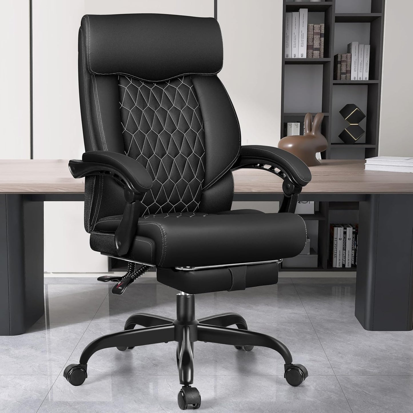 Big and Tall Office Chair with Footrest for Ultimate Comfort