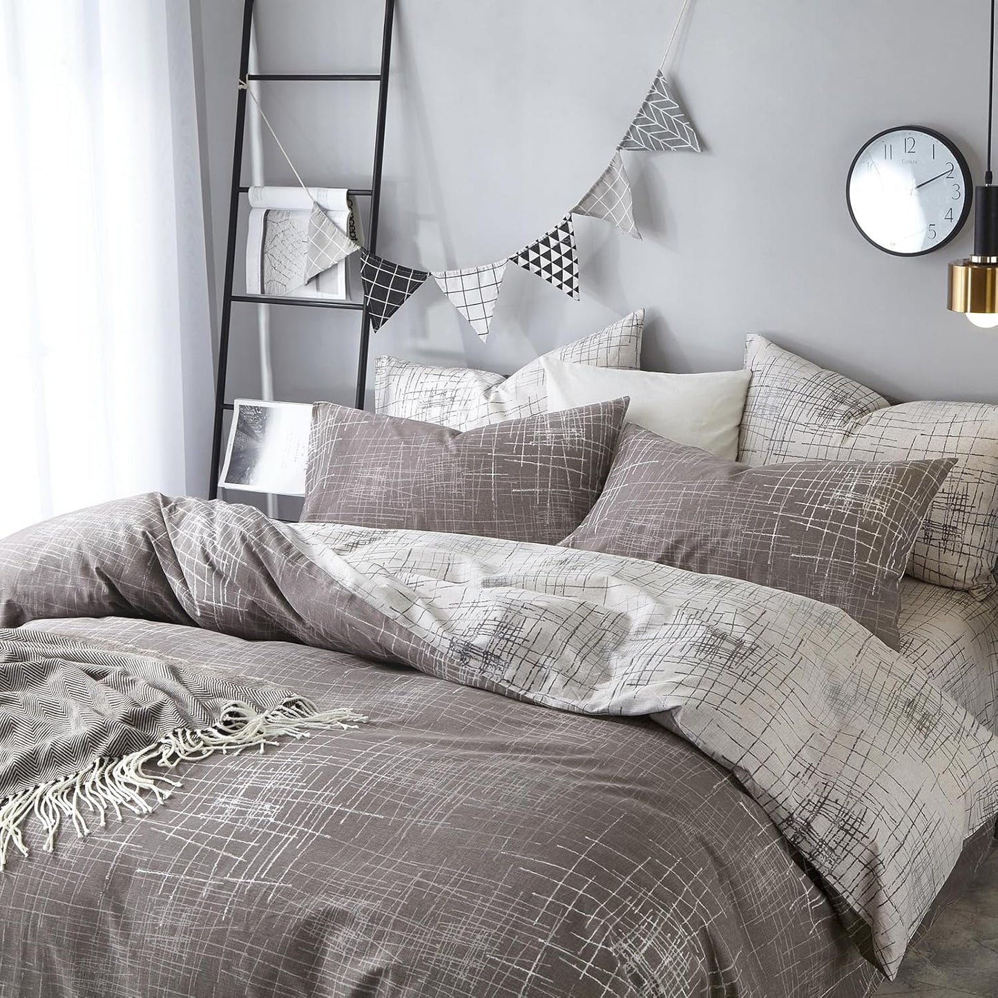 VM VOUGEMARKET Abstract Duvet Cover Set for Modern Bedding