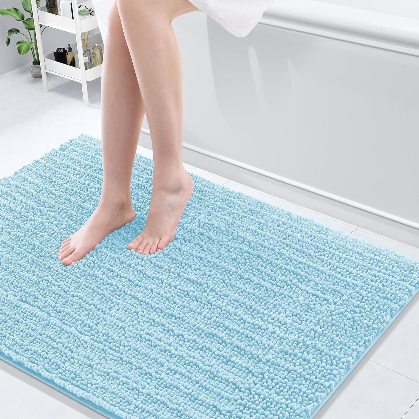 Arotive Luxury Chenille Bathroom Rug Mat for Comfort and Style