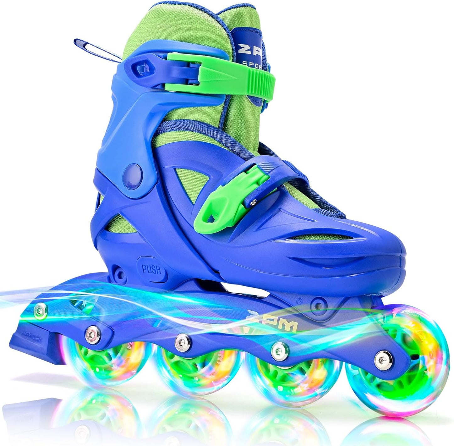2PM SPORTS Inline Skates with Light Up Wheels for Kids Ages 5-12