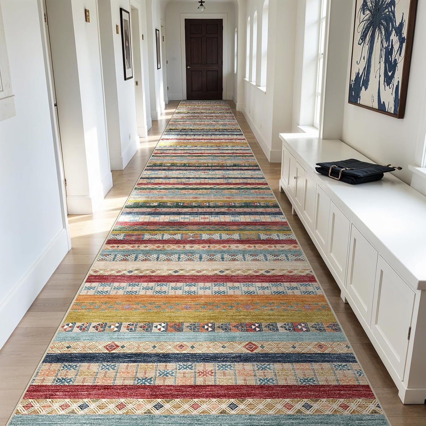 Runner Rug Non Slip Hallway: Stylish Washable Kitchen Rug