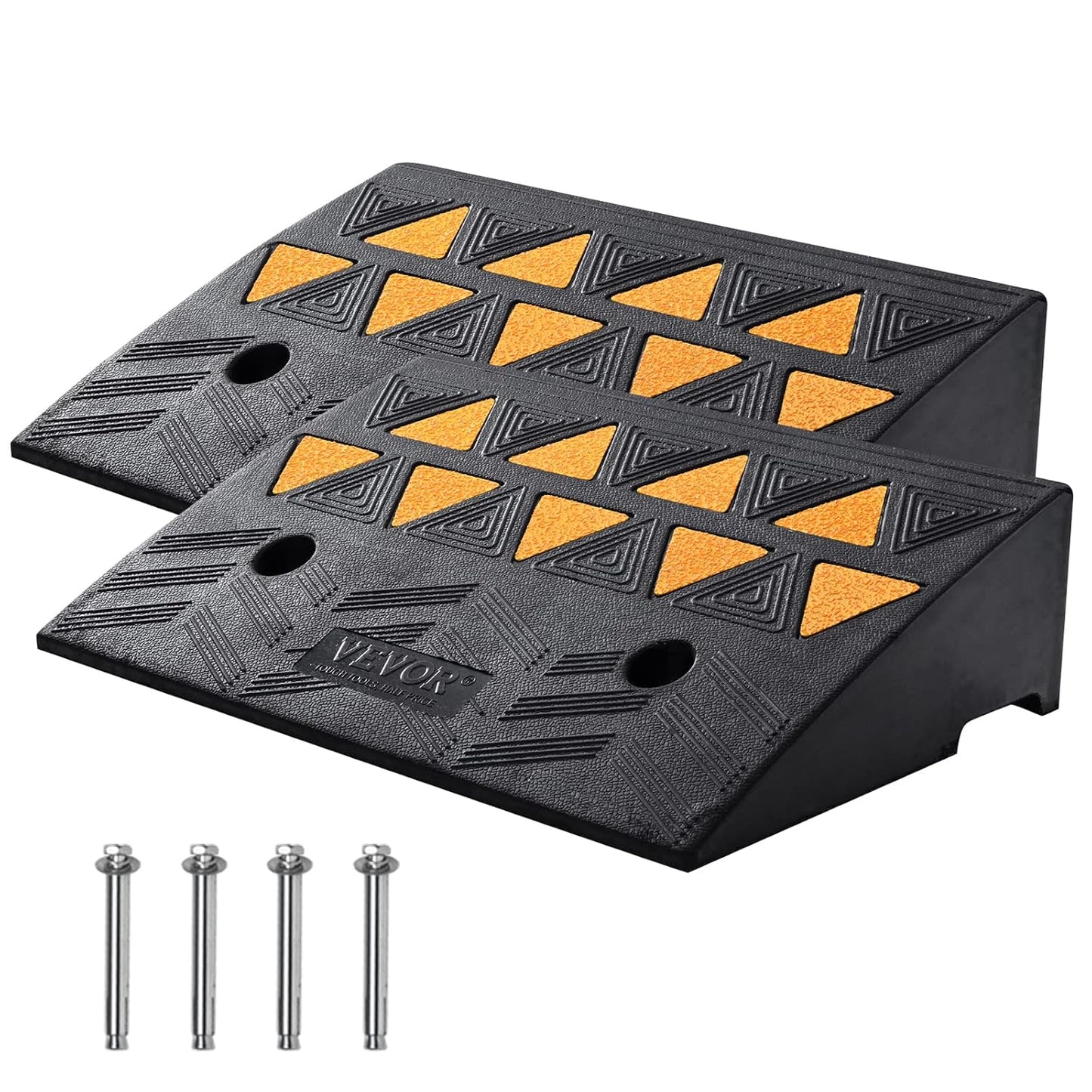 VEVOR Rubber Curb Ramp for Cars, Wheelchairs, and Bikes