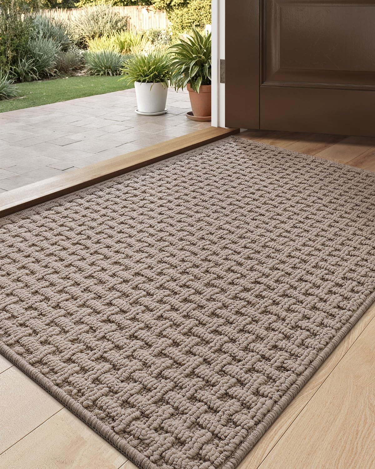 DEXI Non Slip Entryway Door Mat 24x36 for Home and Hallway