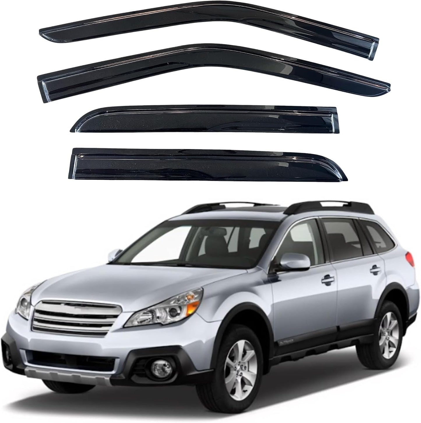 KPY Window Visor Rain Guard for Subaru Outback 2010-2014