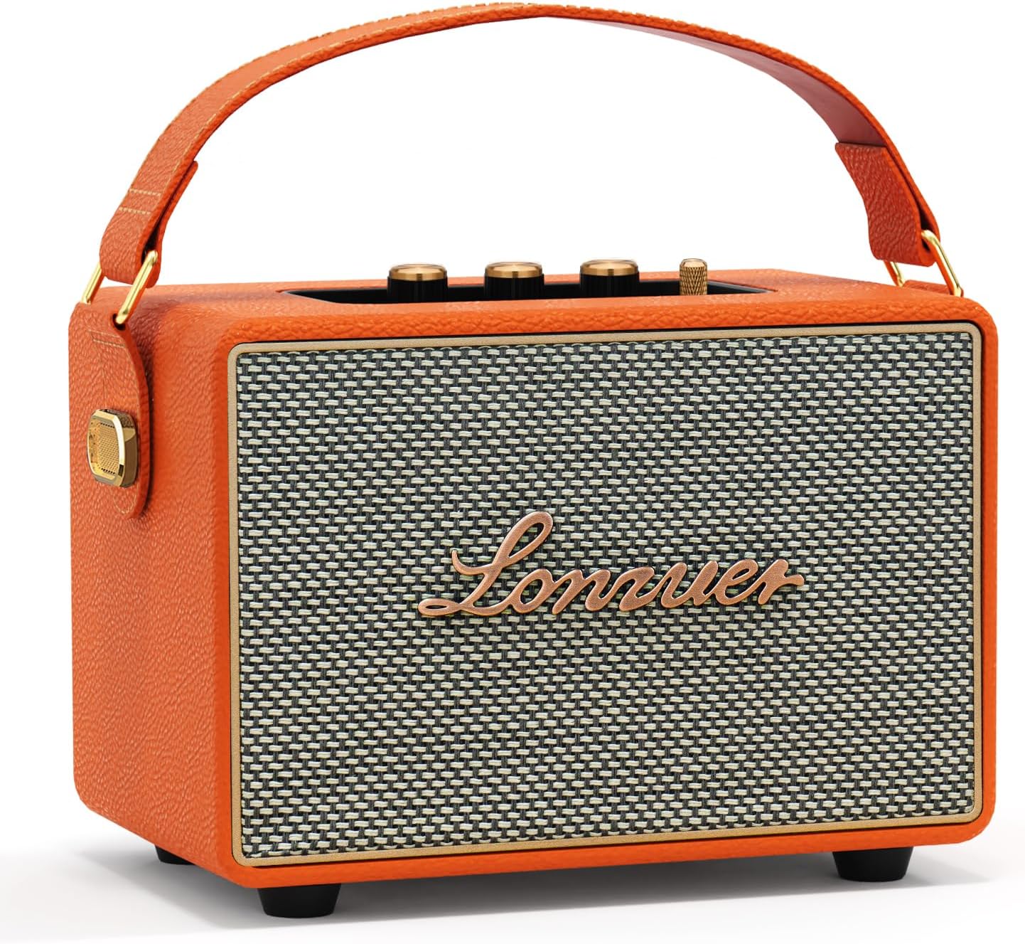Retro Classy Wooden Portable Bluetooth Speaker with Subwoofer