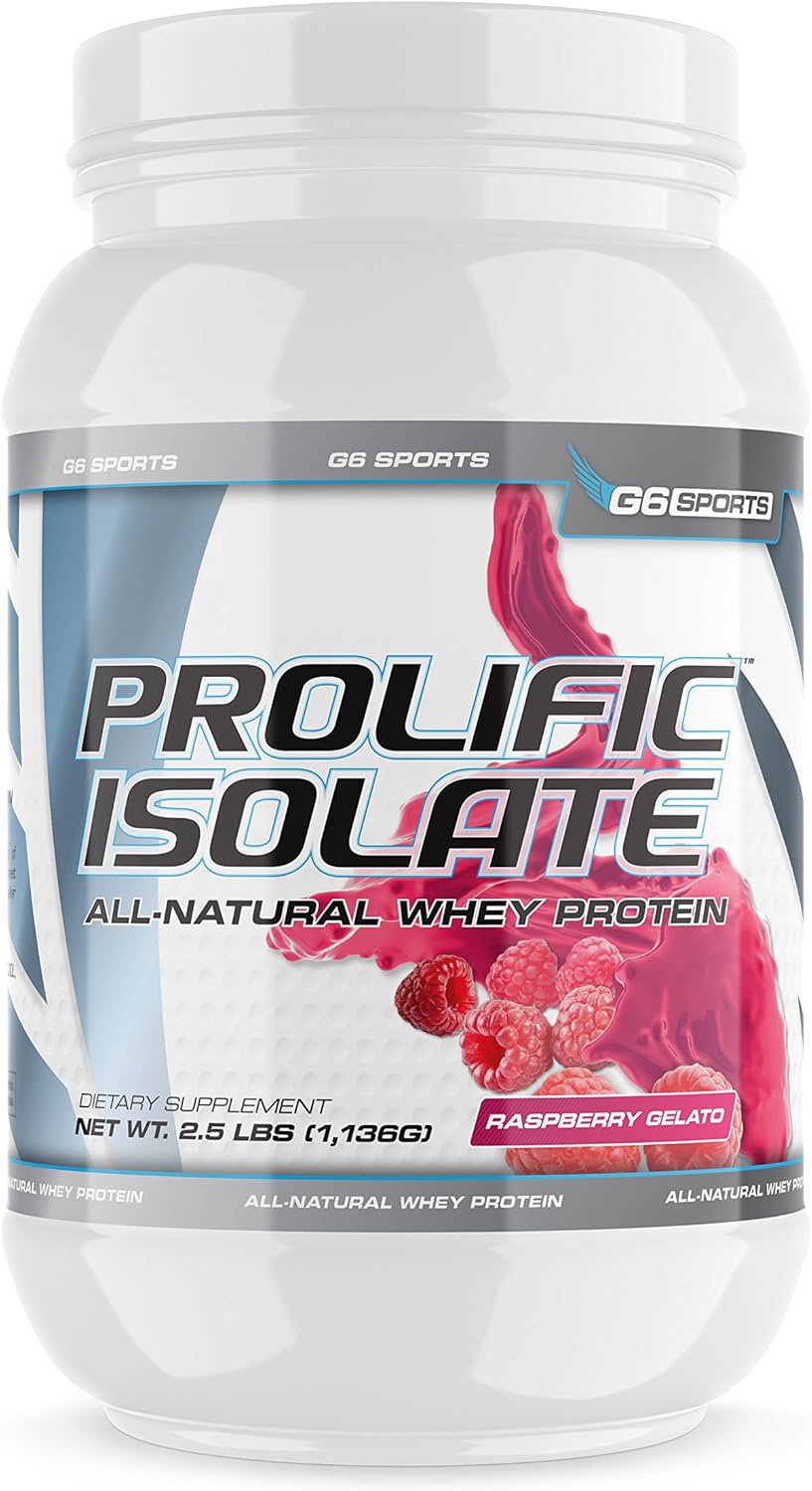 G6 Sports Nutrition Prolific Isolate Whey Protein for Recovery