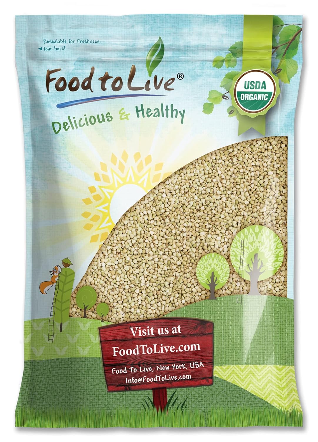 Organic Buckwheat Groats - Non-GMO Whole Grain Cereal Option