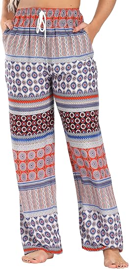 Urban CoCo Women's Floral Print Boho Harem Jogger Pants Review