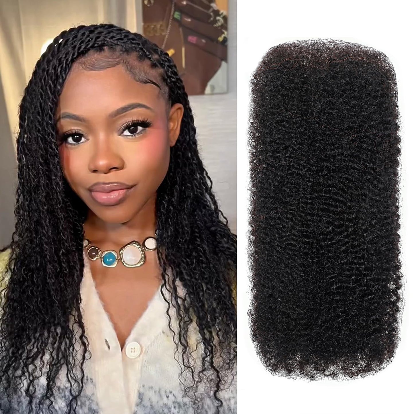 Afro Kinkys Bulk Human Hair for Dreadlocks and Twists