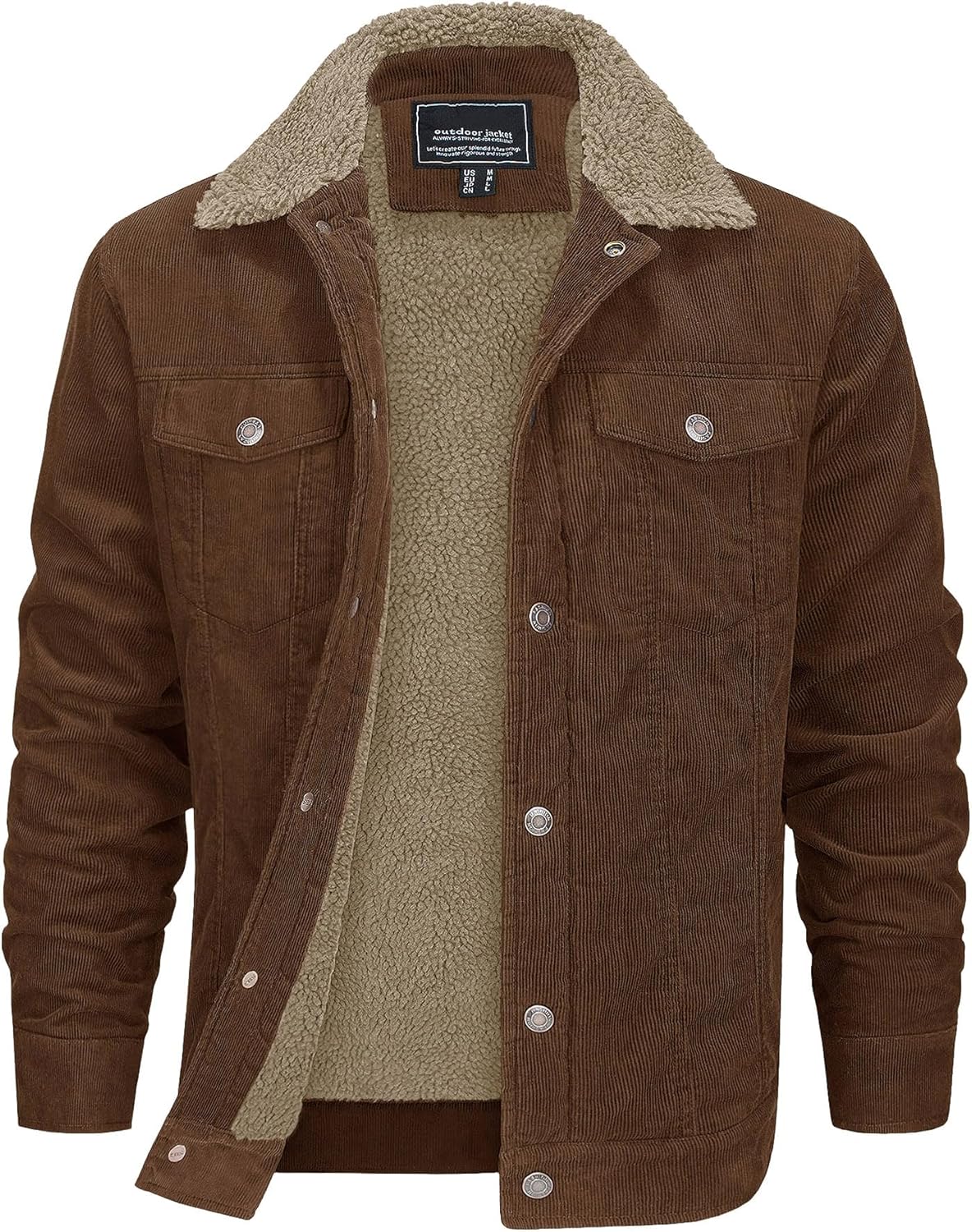 EKLENTSON Men's Corduroy Jackets for Winter Warmth and Style