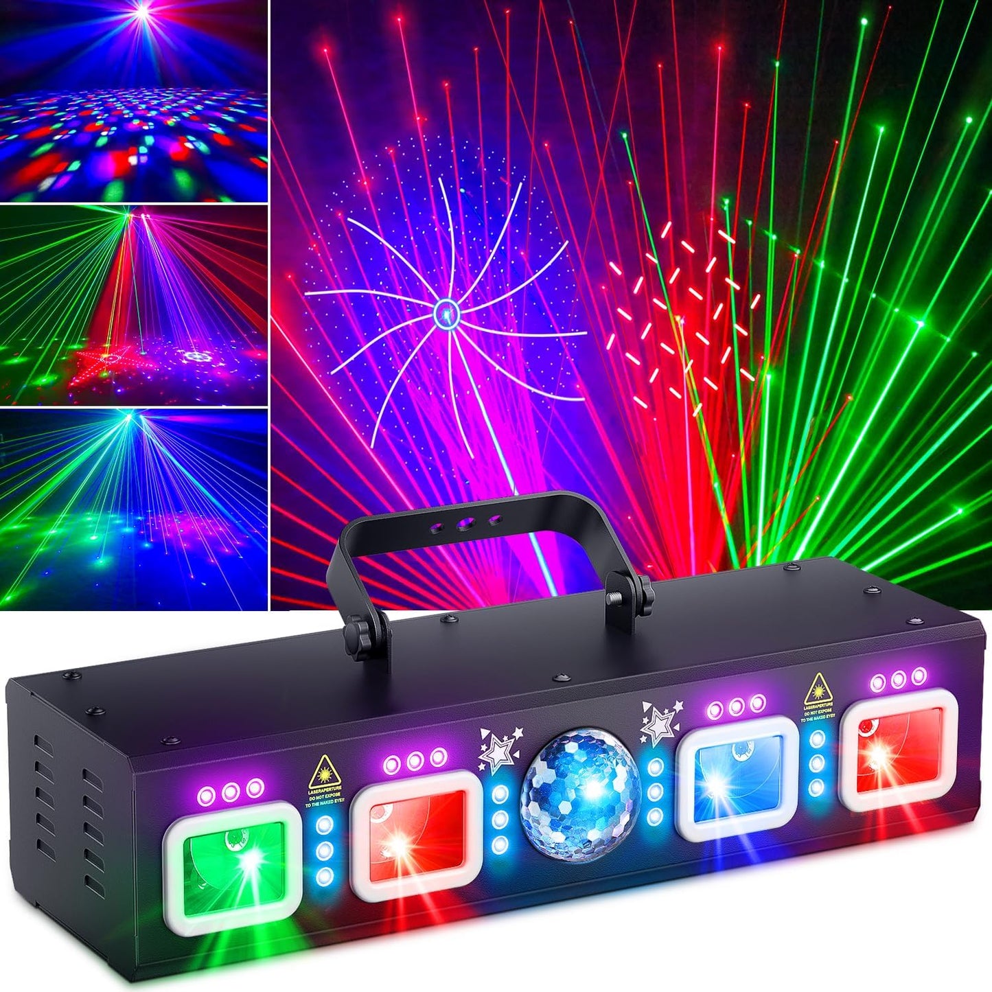 Pro 6 in 1 DMX Laser Light Show Machine for Parties and Events