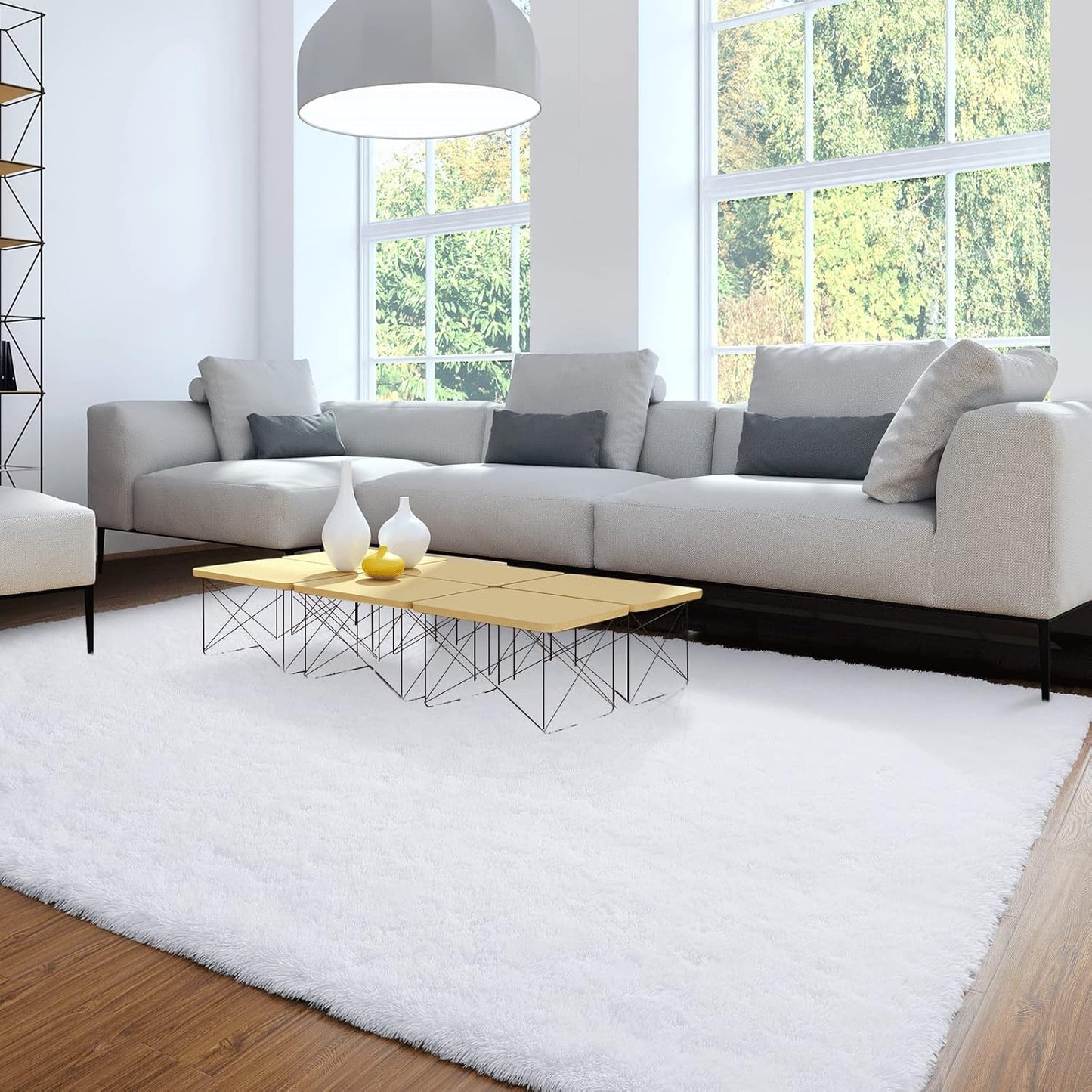 Merelax Soft Modern Indoor Large Shaggy Rug for Livingroom