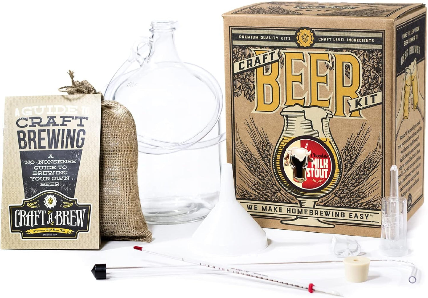 Craft Beer Kit for Chocolate Milk Stout - Home Brewing Fun