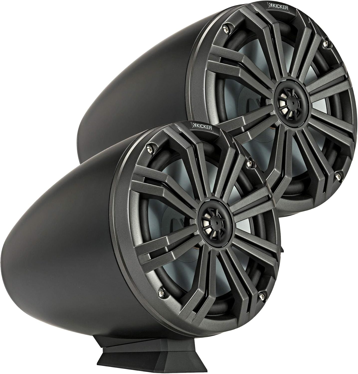 KICKER 8 Marine Coaxial Speaker System|RGB LED Lighting|Weather Resistant