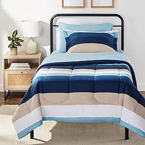 Lightweight Microfiber Bed-in-a-Bag Comforter Set for Twin
