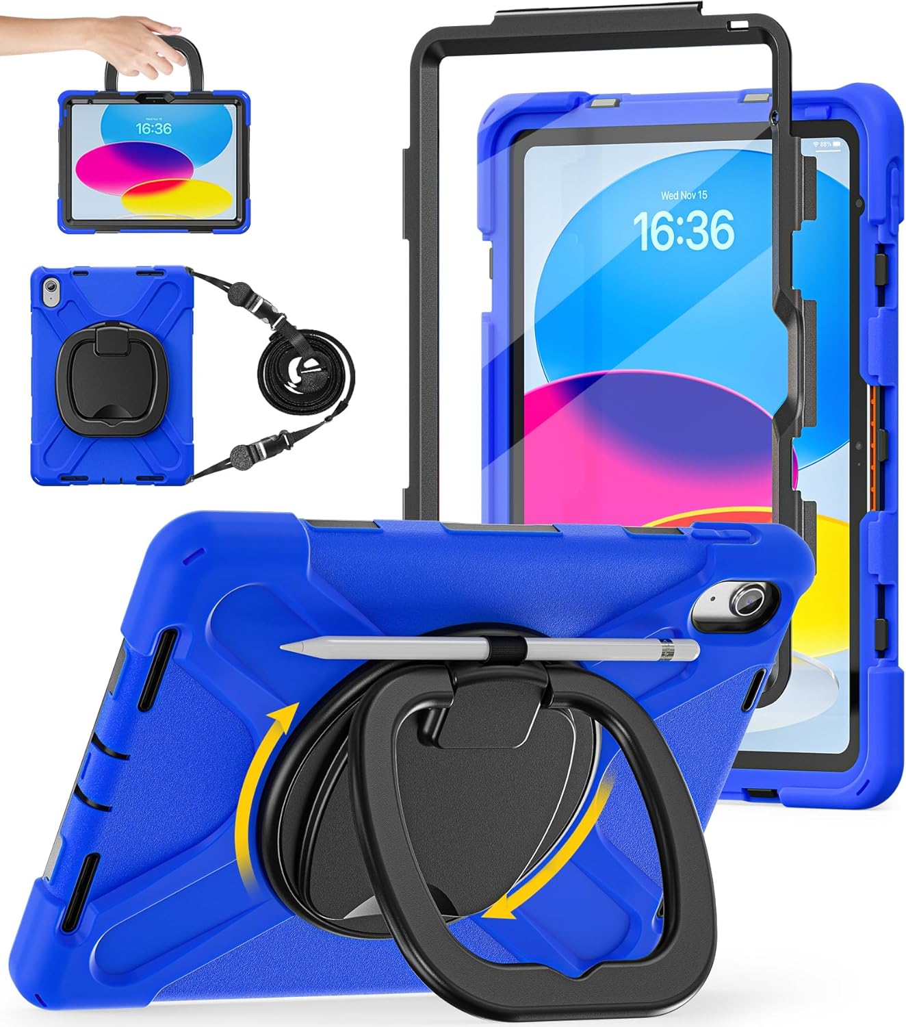 BATYUE iPad Case for 11th/10th Gen with Heavy Duty Protection