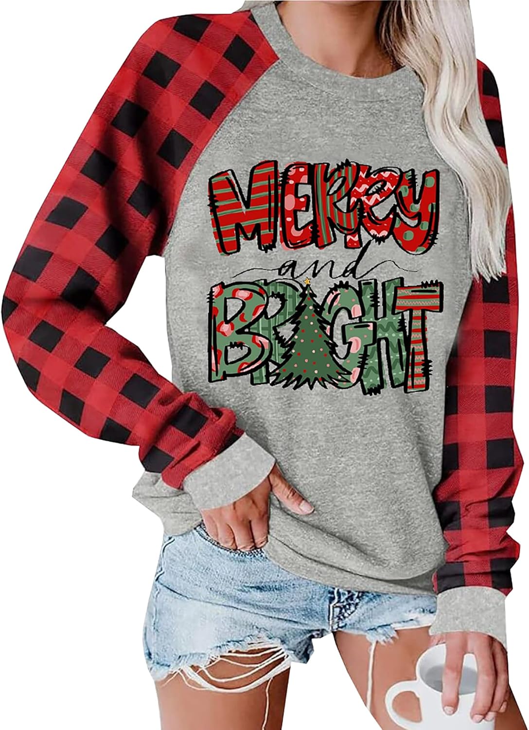 Festive Christmas Tree Sweatshirt - Cheerful & Cozy!