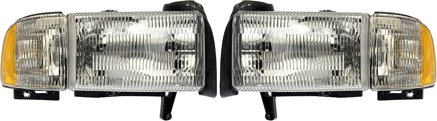 Dorman 1590121 Headlight Assembly for Select Dodge Models, 2 Pack