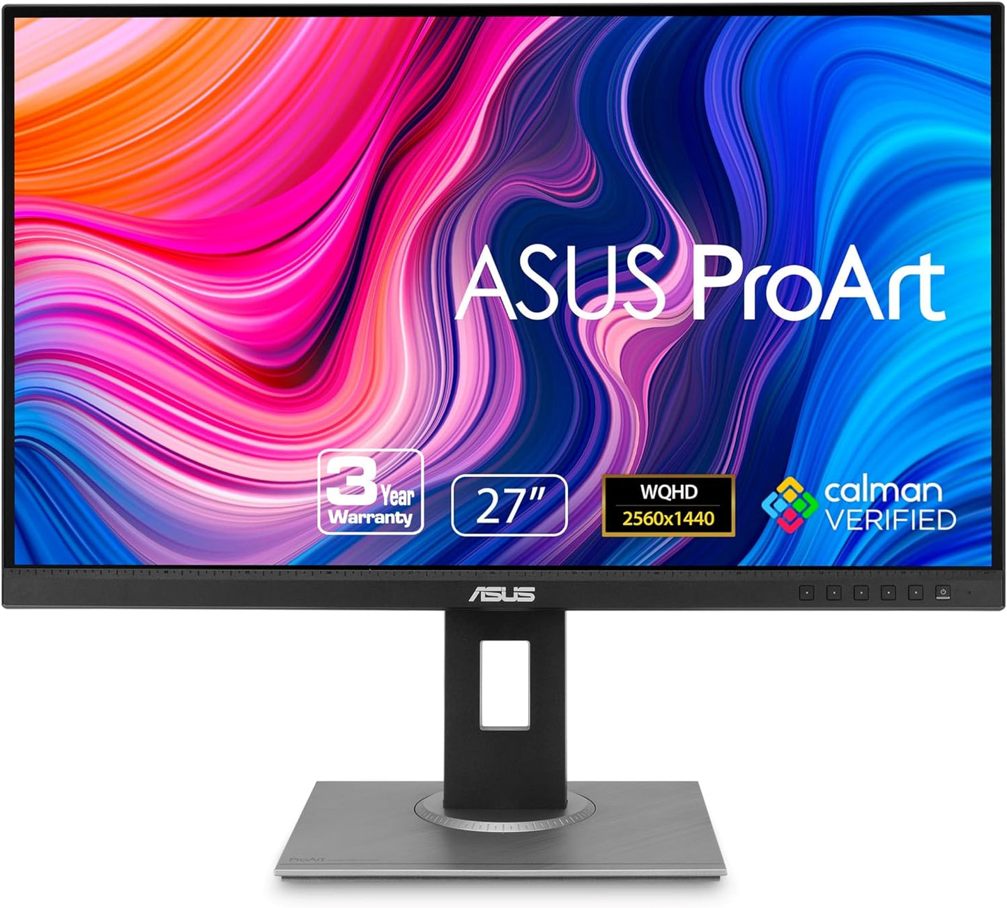 ASUS ProArt PA278QV 27 Monitor - Calman Verified IPS with Stunning WQHD Display