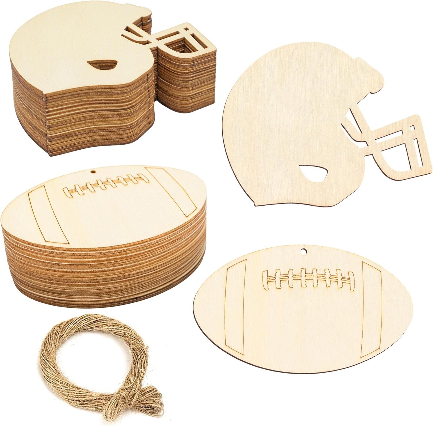 36 PCS Football Helmet Ornaments for DIY Crafts