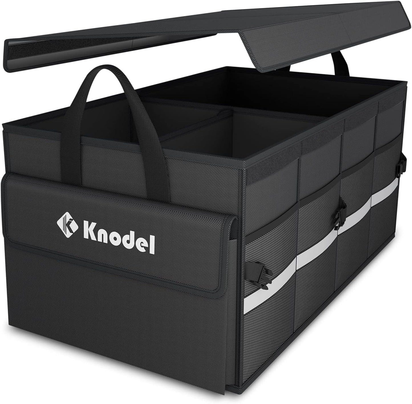 K KNODEL Car Trunk Organizer with Lid - Maximize Storage!