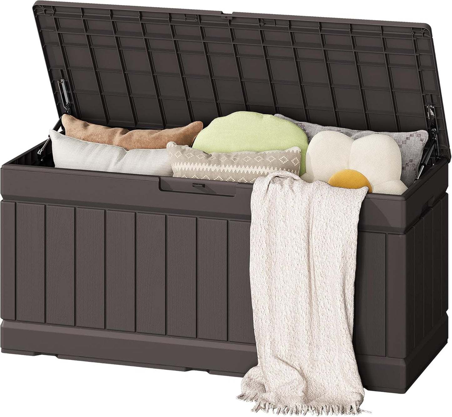 Flamaker Outdoor Storage Box 80 Gallon Waterproof Deck Box