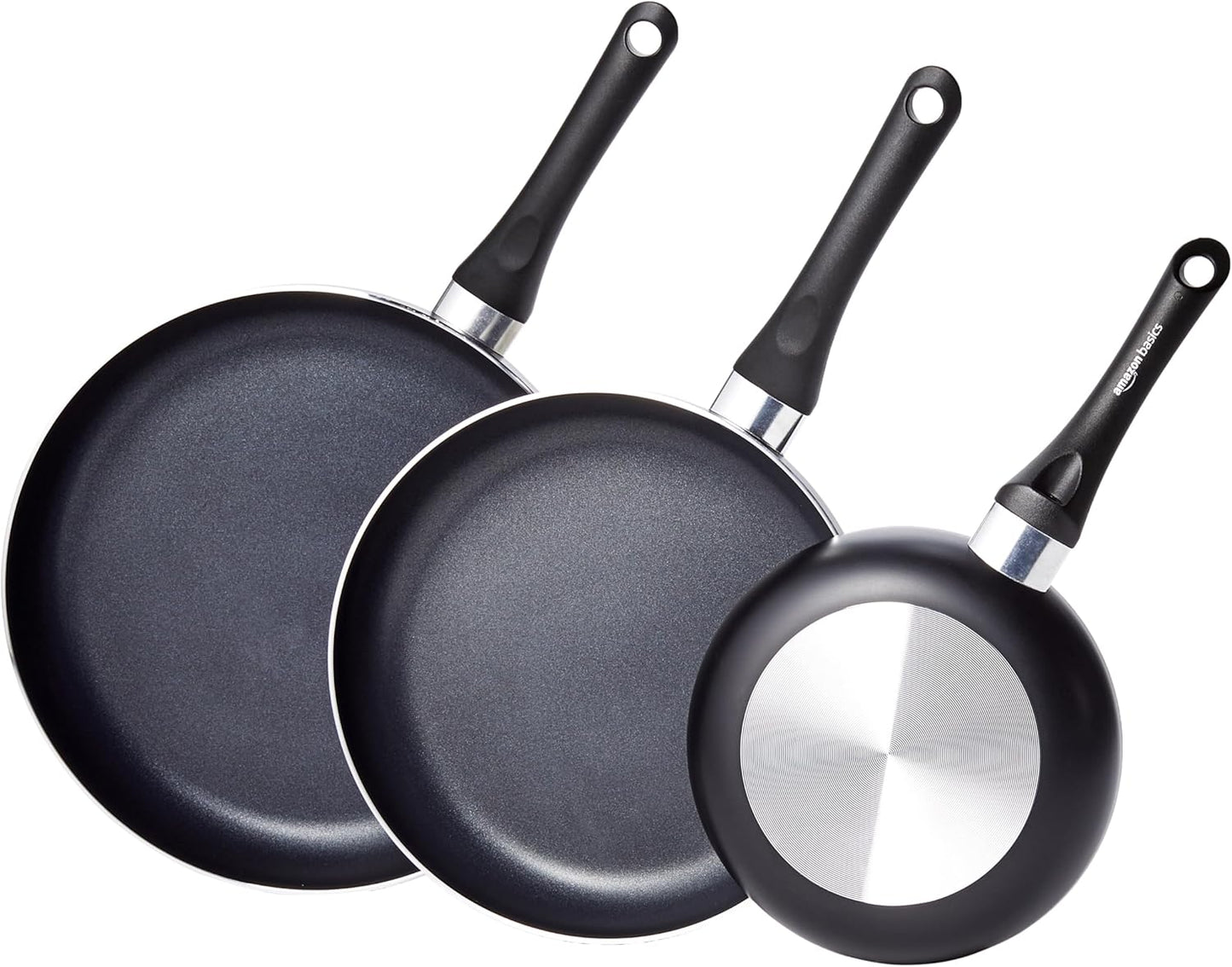 Non Stick 3-Piece Kitchen Cookware Set for Effortless Cooking