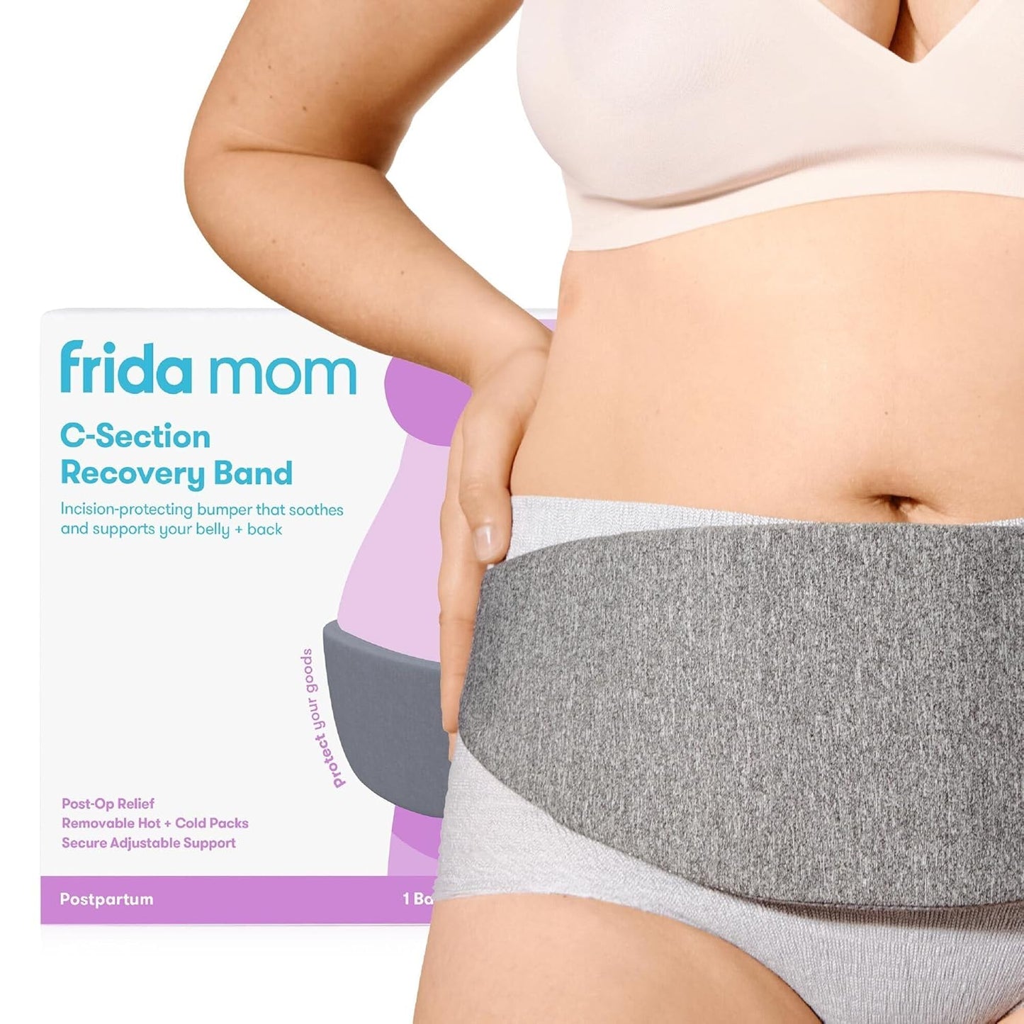 Frida Mom C-Section Hot & Cold Therapy Belly Binder for Recovery