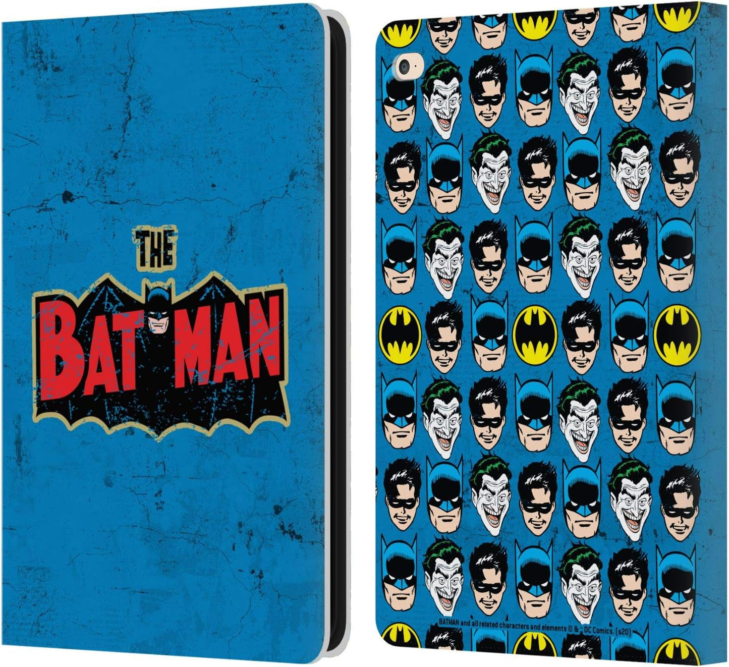 Batman DC Comics Distressed Logo Vintage Leather Wallet Case