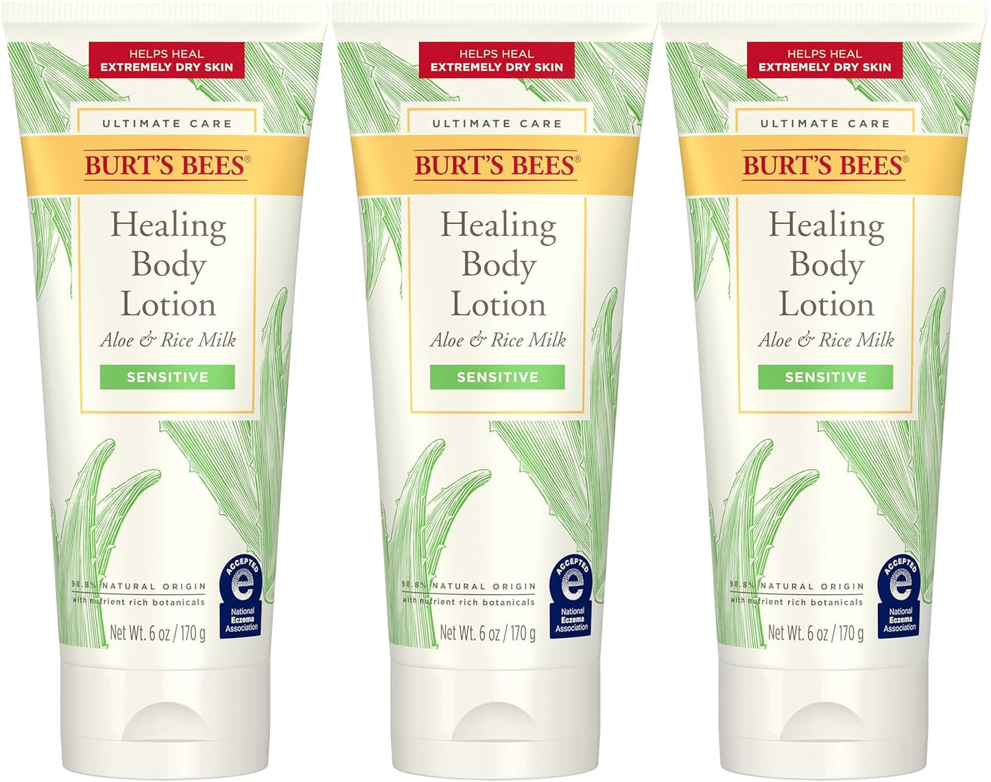 Burt's Bees Ultimate Care Healing Body Lotion for Sensitive Skin